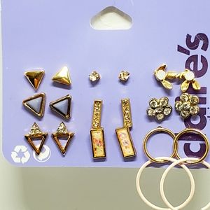 9 Pair Clair's Sensitive Solutions Earrings